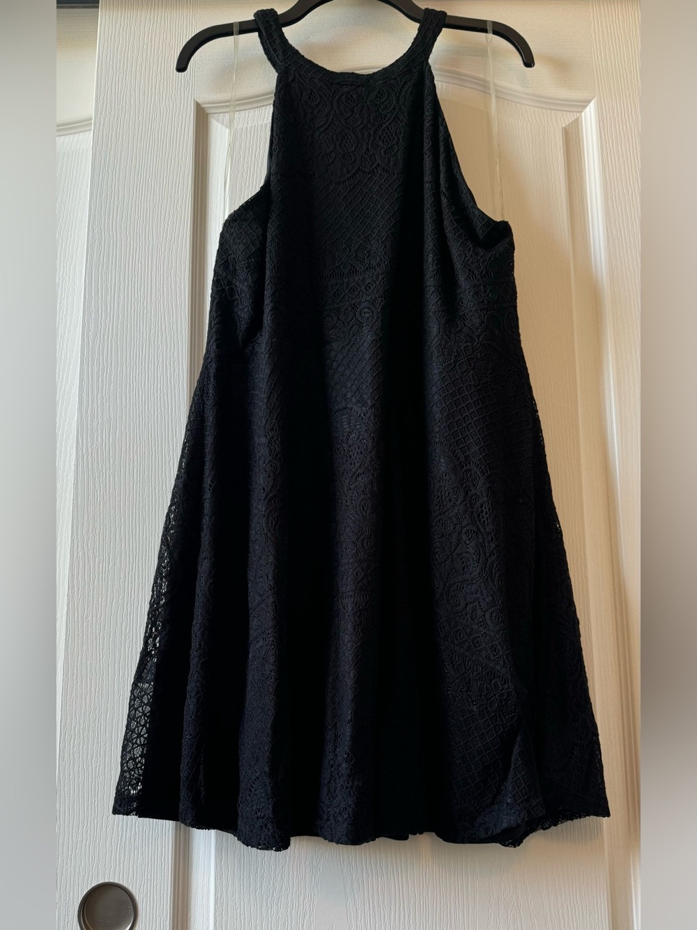 Black Lace A-Line Women's Dress